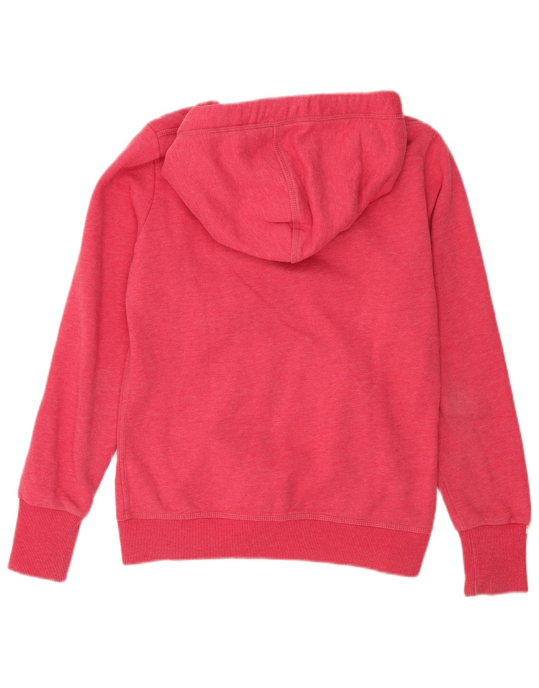 Maglione con cappuccio e zip da donna Superdry UK 14 Poliestere rosa medio