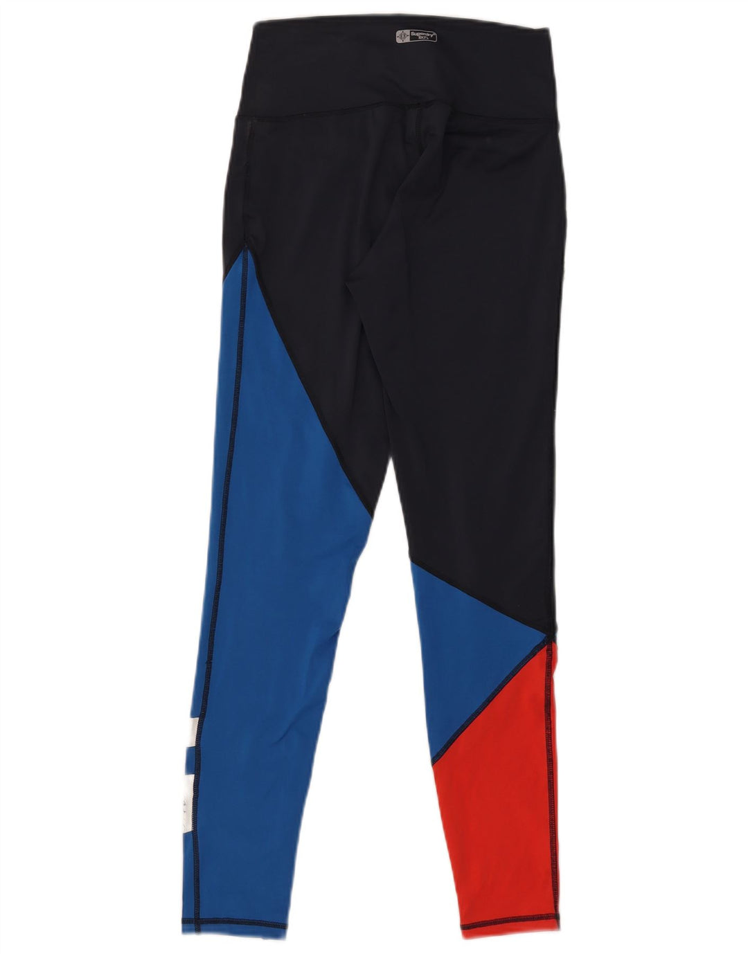 Leggings grafici da donna Superdry UK 8 Small Blu navy Colorblock