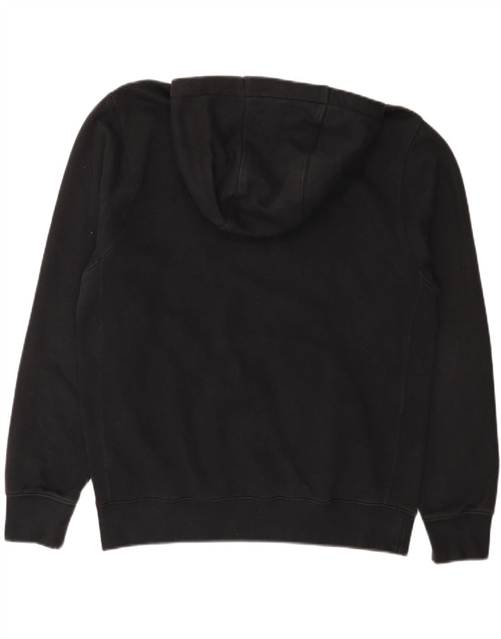 Felpa con cappuccio da uomo Nike, cotone medio nero