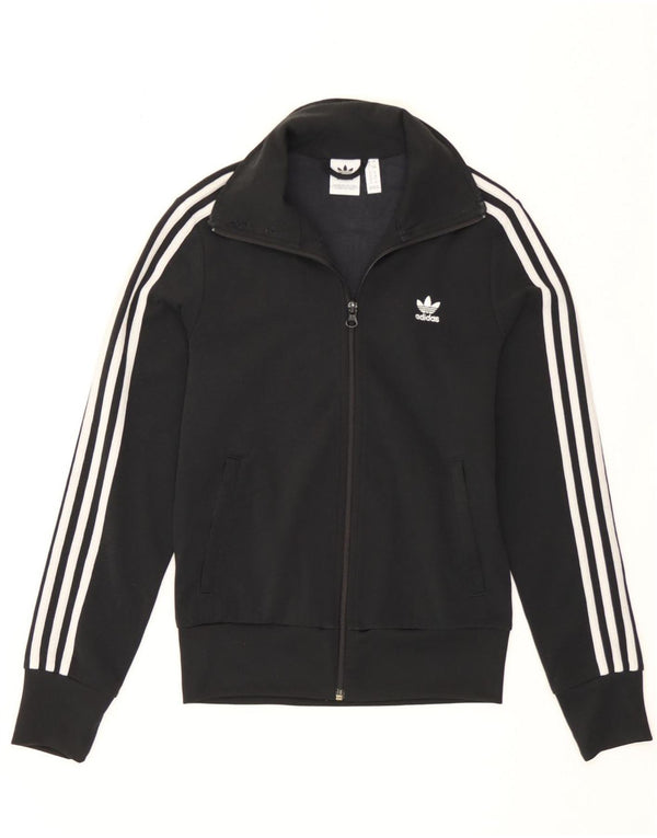 Giacca da ginnastica da donna Adidas UK 8 Small Poliestere nero