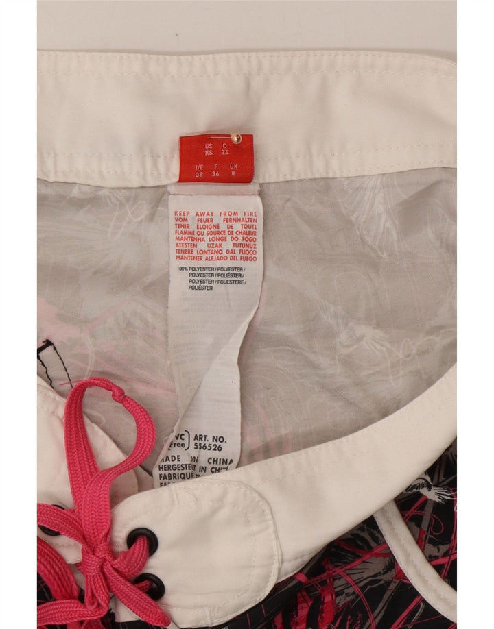 Pantaloncini da bagno PUMA da donna con motivo astratto UK 8 piccoli multicolore