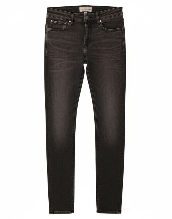 Jeans super skinny da uomo Calvin Klein W30 L32 cotone grigio