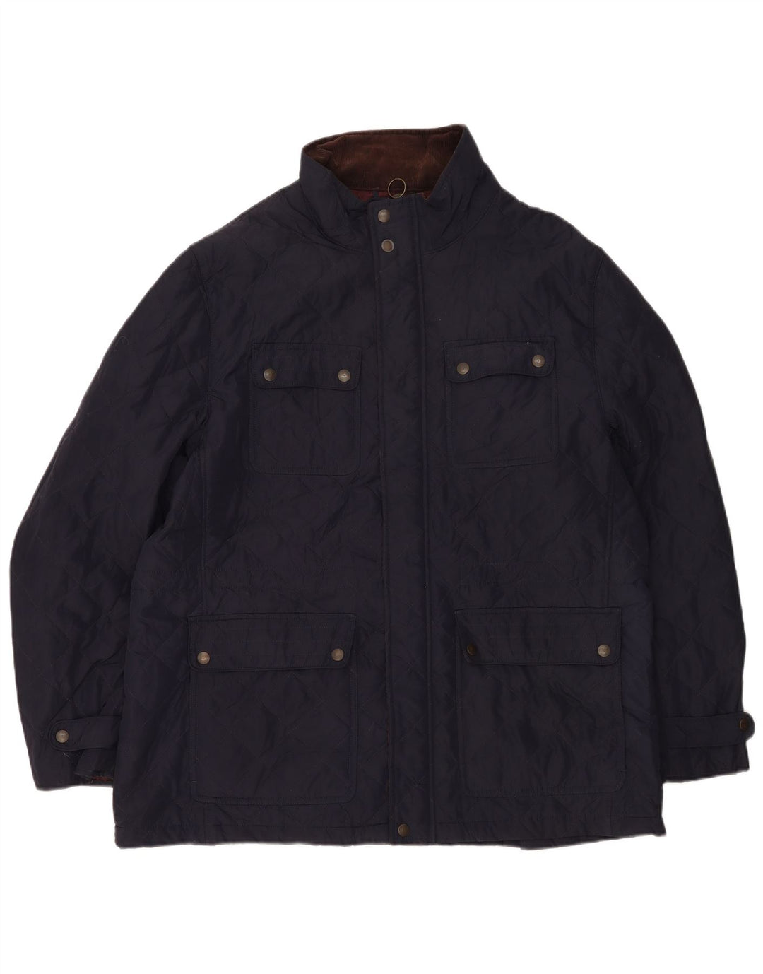 Giacca trapuntata da uomo Marks & Spencer UK 44 2XL Poliestere blu navy