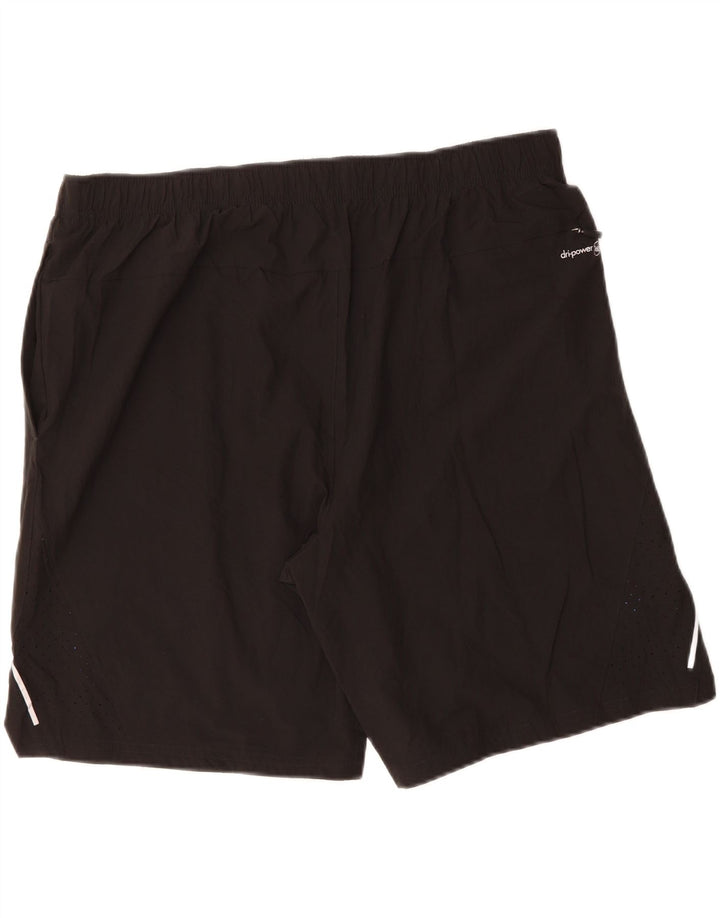 RUSSELL ATHLETIC Mens Dri-Power Sport Shorts XL  Black Vintage Russell Athletic and Second-Hand Russell Athletic from Messina Hembry 