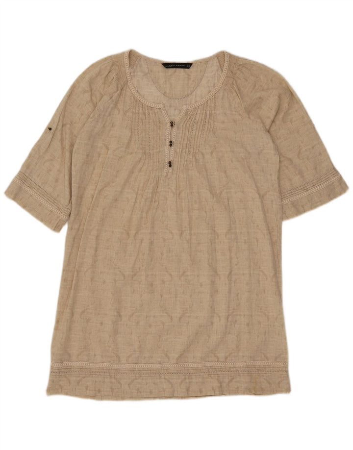 Abito da tenda oversize Zara da donna UK 10 piccolo Beige