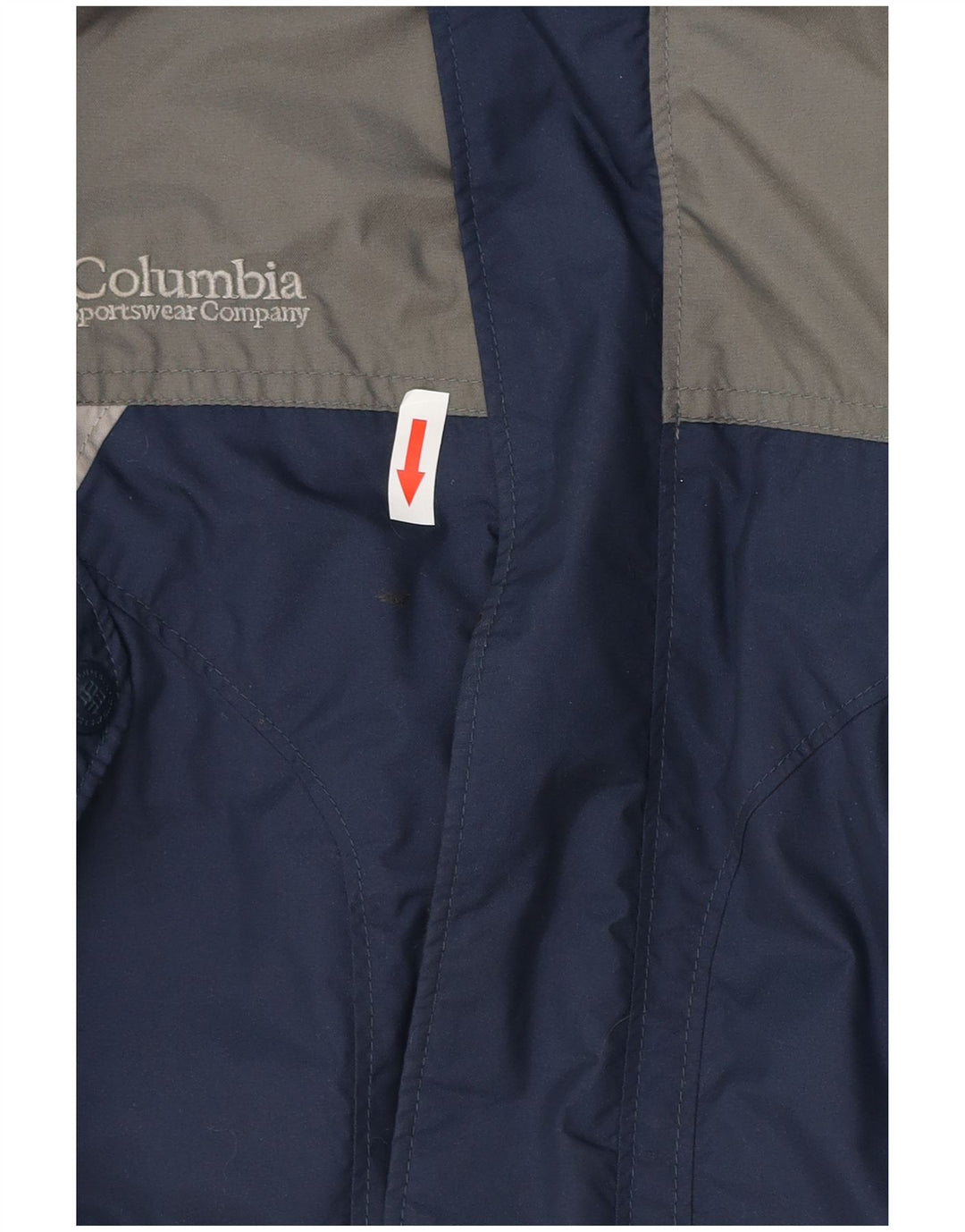 Columbia Boys Windbreaker Jacket 14-15 Years Navy Blue Colourblock Nylon