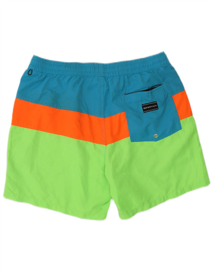 QUIKSILVER Pantaloncini da bagno da uomo Grandi in poliestere color block multicolore