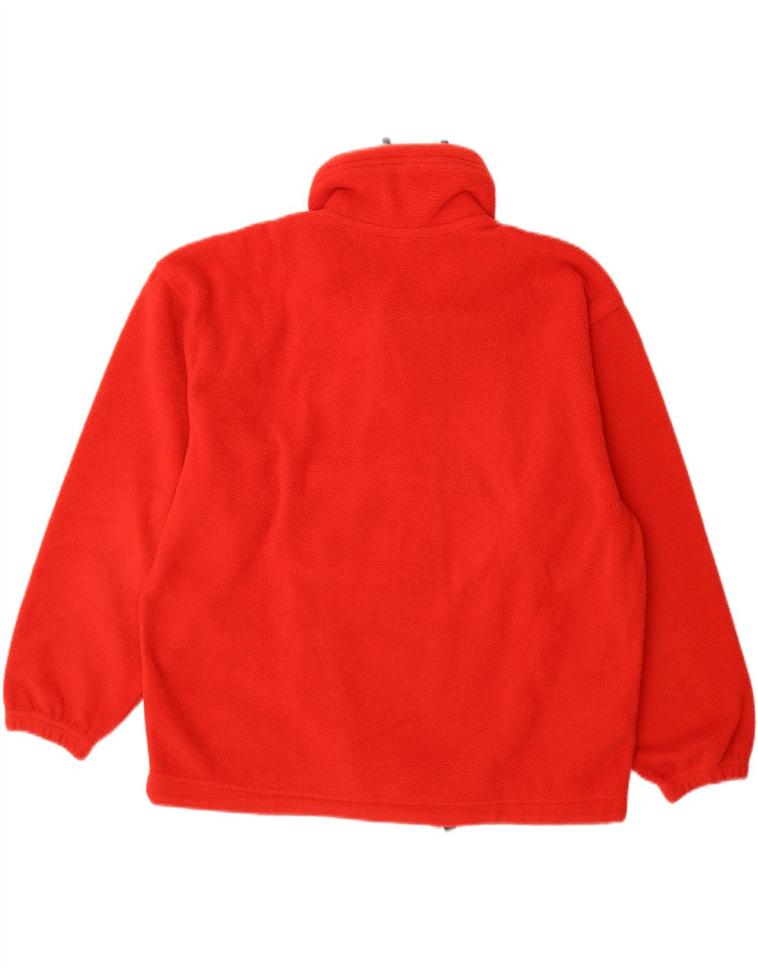 Maglione in pile da uomo KAPPA con collo a bottoni rosso medio