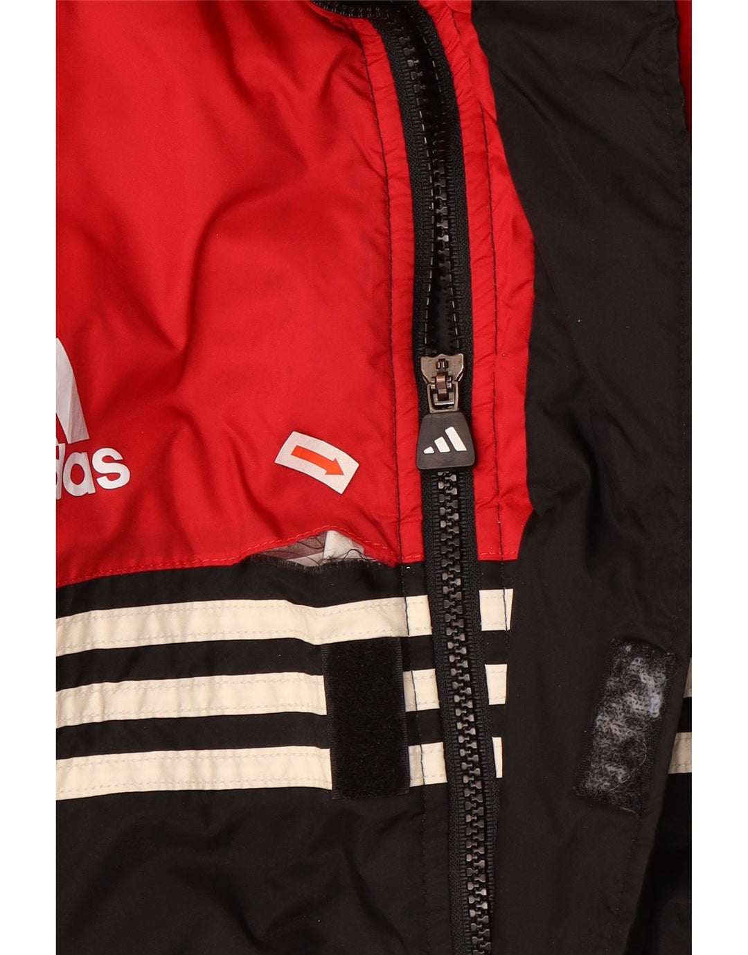 Cappotto imbottito da uomo vestibilità ampia ADIDAS UK 40/42 color block medio nero