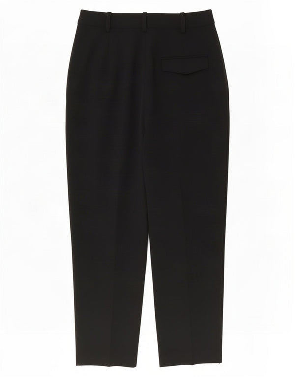 Pantaloni da abito con pegging a vita alta da donna Topshop UK 10 piccoli W27 L26 neri