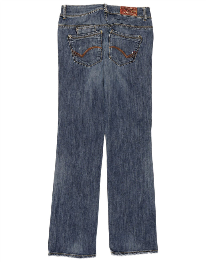 Jeans dritti a vita bassa rubino da donna Tommy Hilfiger W29 L32 cotone blu