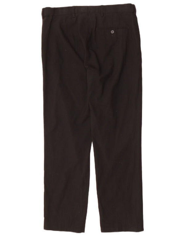 Pantaloni chino dritti vestibilità regolare da uomo Marks & Spencer W32 L29 neri