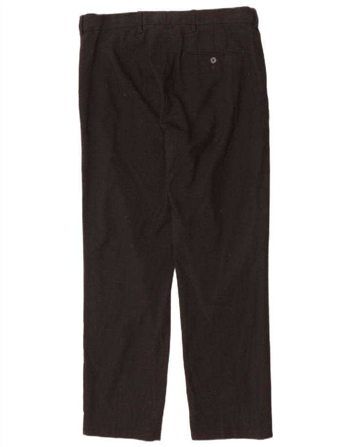 Pantaloni chino dritti vestibilità regolare da uomo Marks & Spencer W32 L29 neri