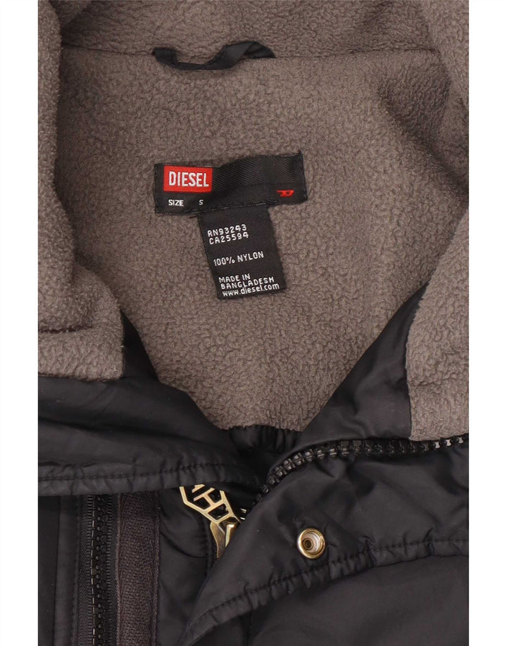 Giacca imbottita da uomo Diesel UK 36 piccola in nylon nero