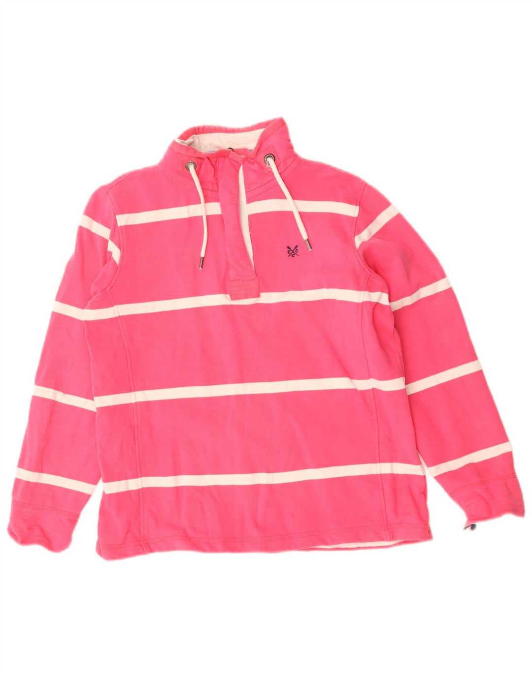 Crew Clothing Felpa oversize da donna Maglione UK 10 Small Pink Striped