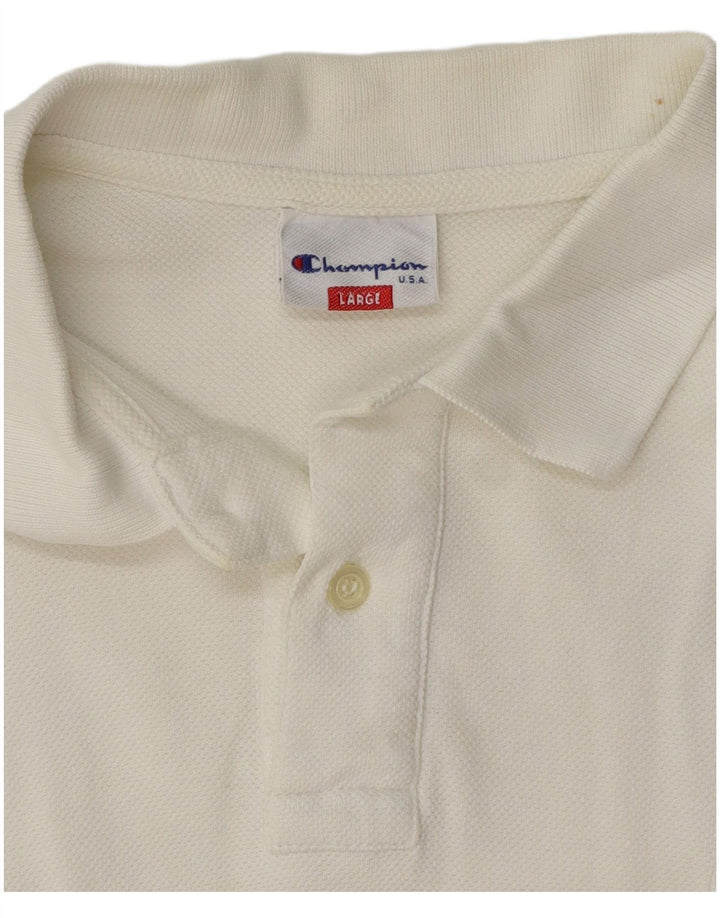 Polo da donna Champion UK 14 grande bianca