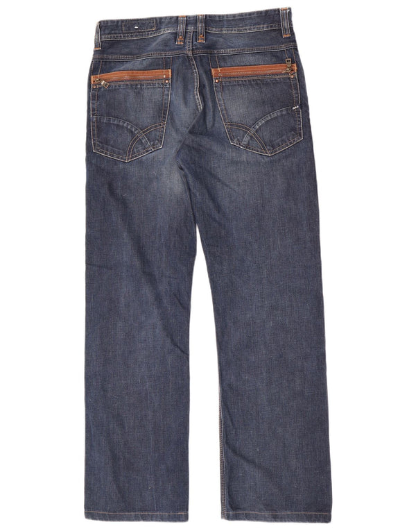 Jeans dritti da uomo Gas W32 L31 in cotone blu