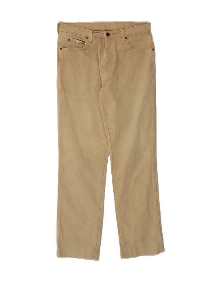 WRANGLER Mens Texas Straight Jeans W33 L30 Beige Cotton Vintage Wrangler and Second-Hand Wrangler from Messina Hembry 