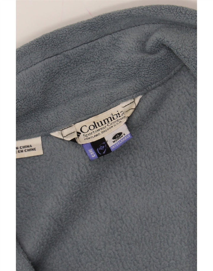 COLUMBIA Womens Interchange Fleece Jacket UK 18 XL Blue Polyester Vintage Columbia and Second-Hand Columbia from Messina Hembry 