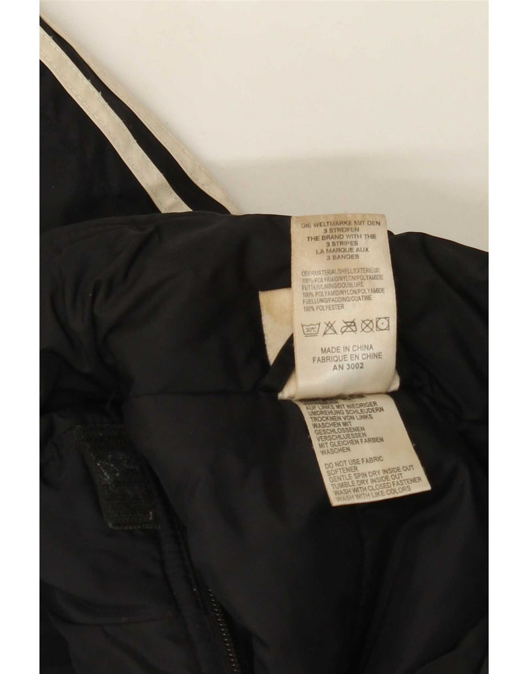 Giacca imbottita da uomo Adidas UK 38/40 media nera in poliammide