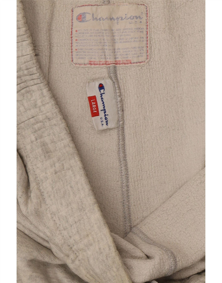 Pantaloni da tuta da uomo CHAMPION grandi in cotone grigio