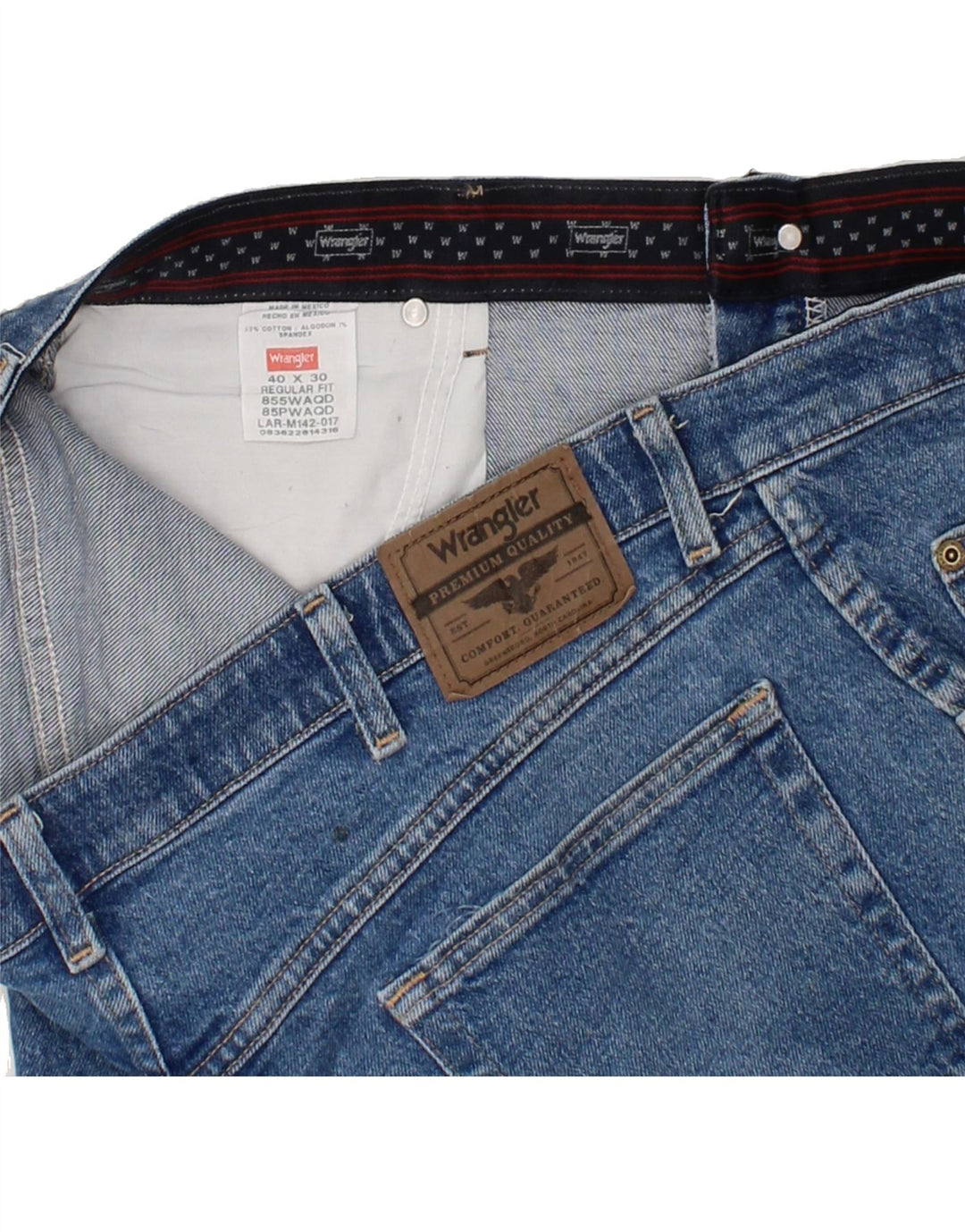 WRANGLER Mens Denim Shorts W40 XL Blue Cotton Vintage Wrangler and Second-Hand Wrangler from Messina Hembry 