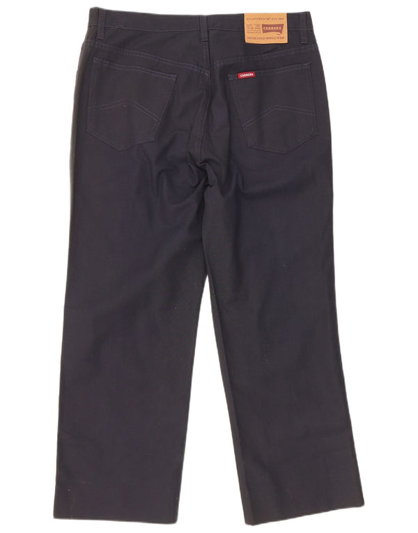 Pantaloni corti dritti da uomo Carrera W36 L26 cotone blu navy