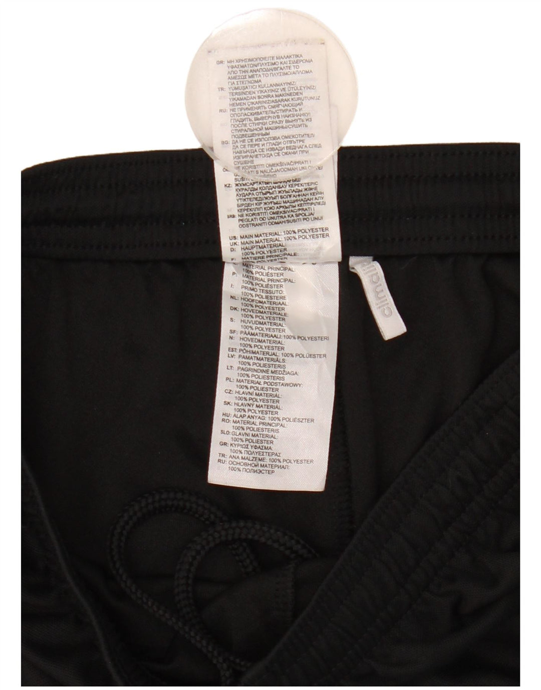 Pantaloncini sportivi Adidas Climalite Graphic da ragazzo 13-14 anni in poliestere nero