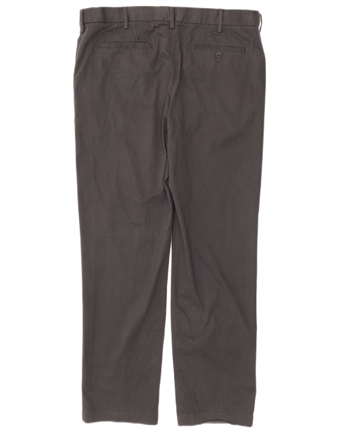 Pantaloni chino dritti da uomo Marks & Spencer W40 L33 cotone grigio