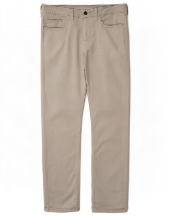 Levi's Uomo 514 Pantaloni casual dritti W34 L32 Cotone grigio
