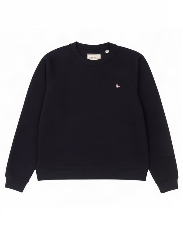 Felpa da donna Jack Wills UK 14 Large in cotone blu navy