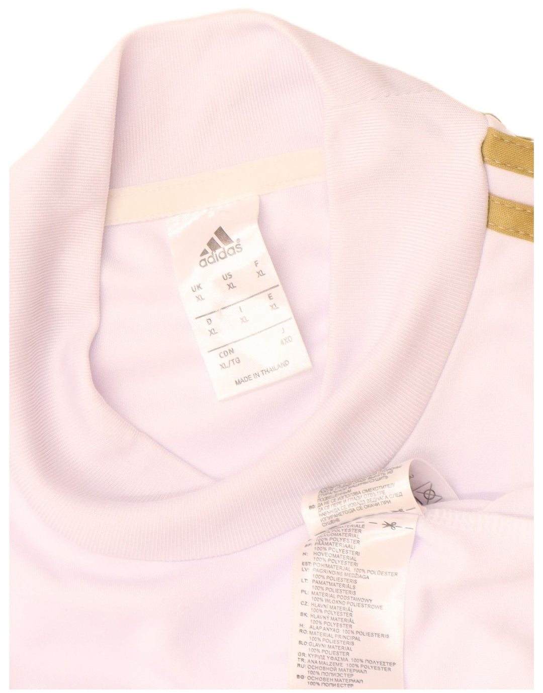 Adidas Uomo Real Madrid Top Manica Lunga XL Bianco Poliestere