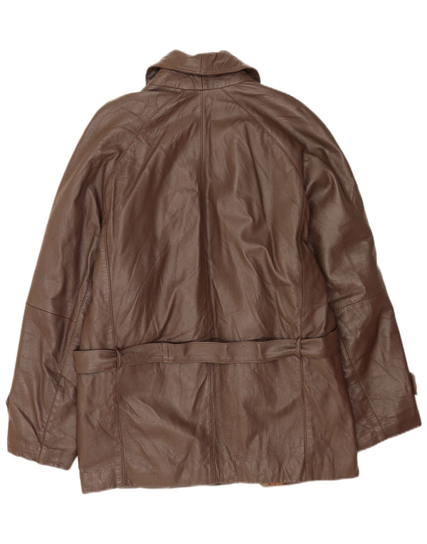 Giacca in Pelle Uomo Essebi IT 50 Large in Pelle Marrone