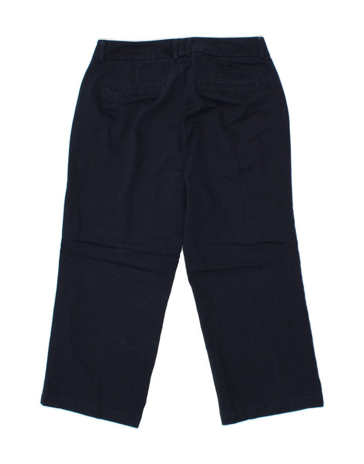 DOCKERS Womens Straight Capri Trousers US 8 Medium W30 L22 Navy Blue Vintage Dockers and Second-Hand Dockers from Messina Hembry 
