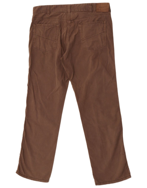 Pantaloni casual dritti da uomo Burberry IT 50 medio W34 L30 cotone grigio