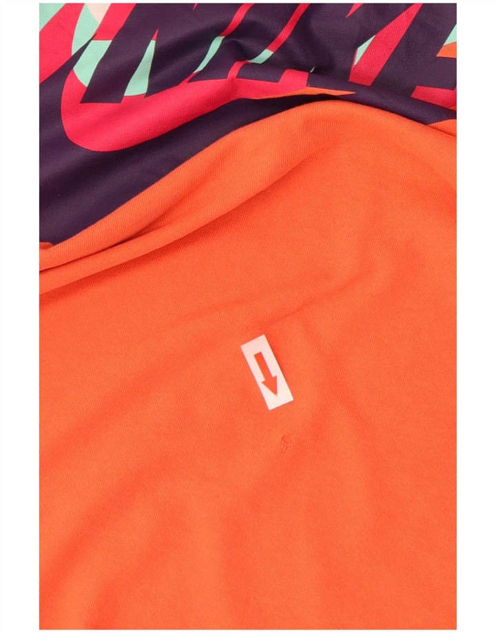 T-shirt grafica da uomo Nike Top Large in cotone arancione
