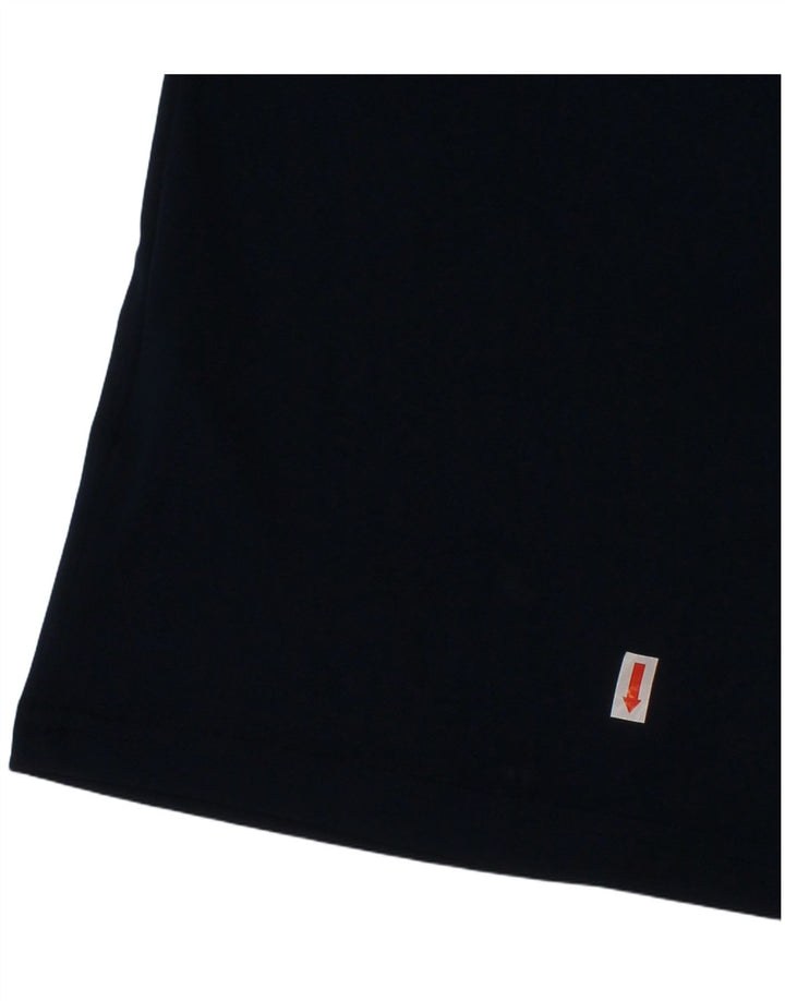 T-shirt ADIDAS da bambino Climalite 7-8 anni in poliestere blu navy