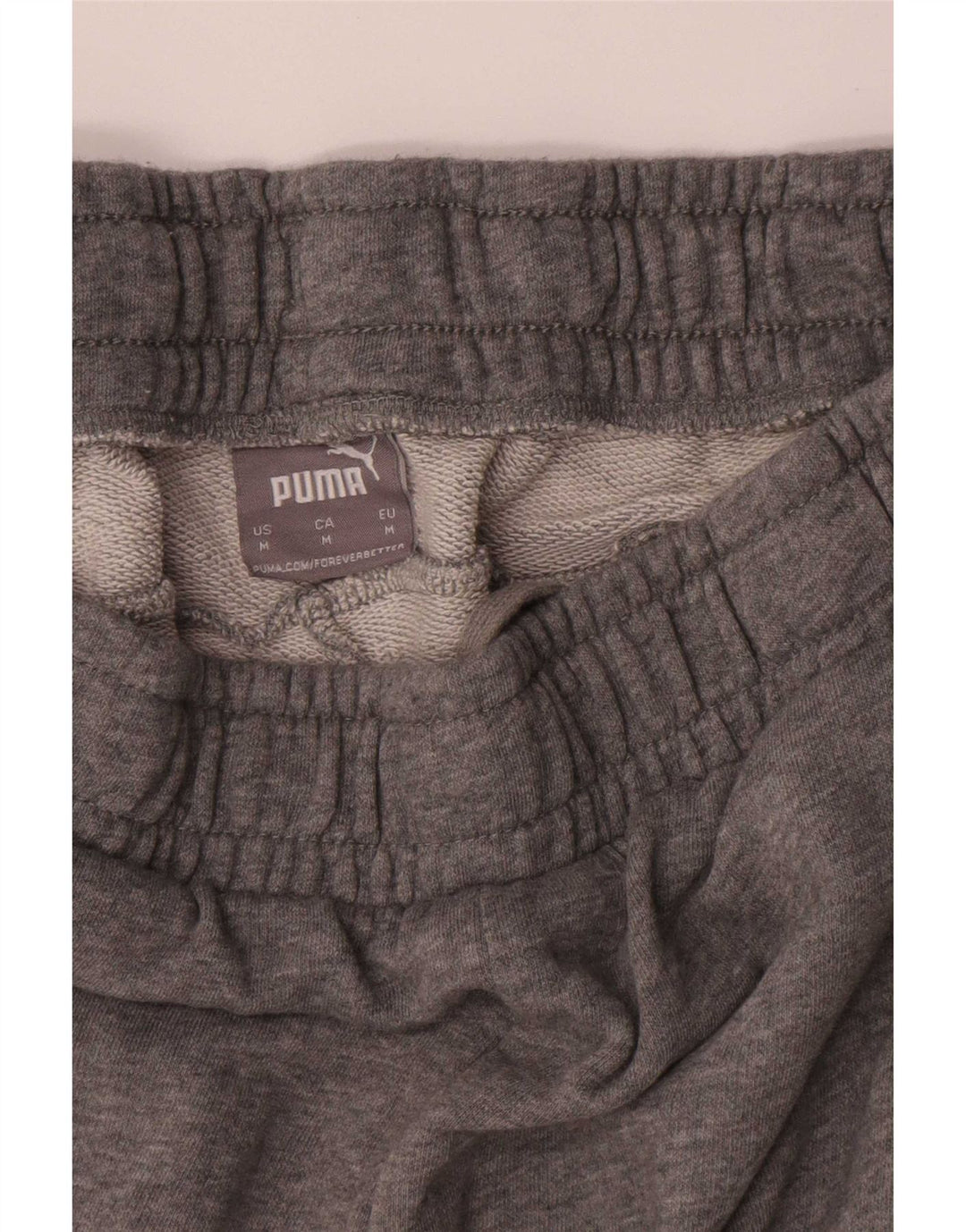 Pantaloncini sportivi da uomo Puma in cotone grigio medio
