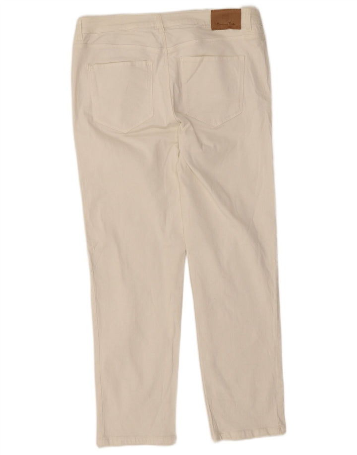 Jeans slim da donna Massimo Dutti EU 40 M Medio W30 L26 Cotone bianco