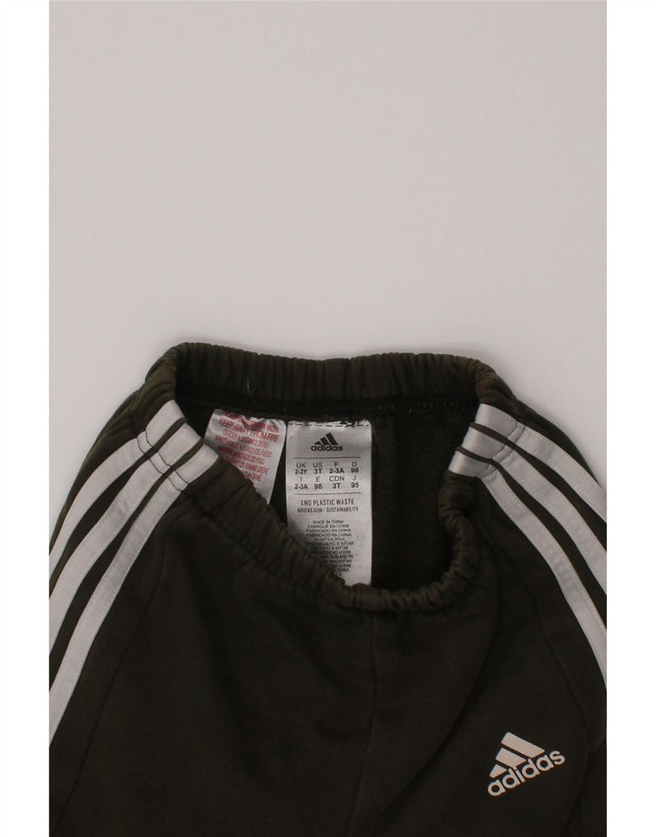 Pantaloni della tuta da ragazzo ADIDAS Joggers 2-3 anni in cotone kaki