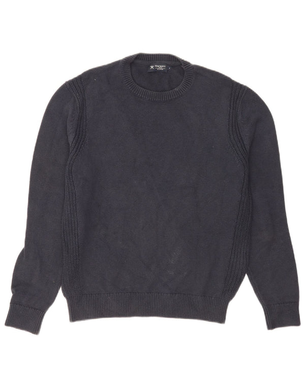 Maglione da uomo girocollo Hackett piccolo in cotone blu navy