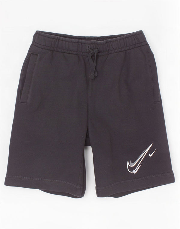 Pantaloncini sportivi Nike da ragazzo con grafica 12-13 anni, grandi, cotone nero