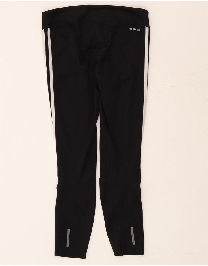 Leggings Adidas Aeroready da donna UK 8/10 Piccolo poliestere nero