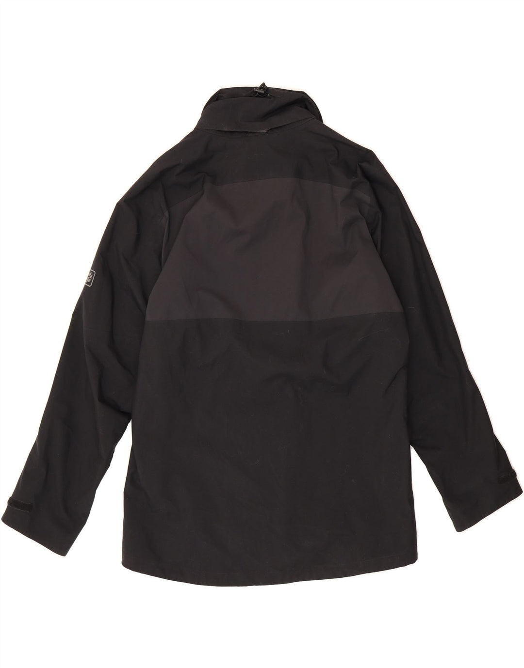 JACK WOLFSKIN Mens Rain Jacket UK 40/42 Large Black Polyamide Vintage Jack Wolfskin and Second-Hand Jack Wolfskin from Messina Hembry 