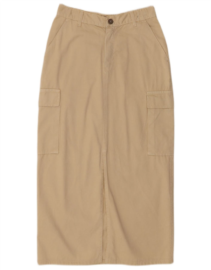 Gonna maxi cargo da donna Roy Rogers W28 cotone beige medio