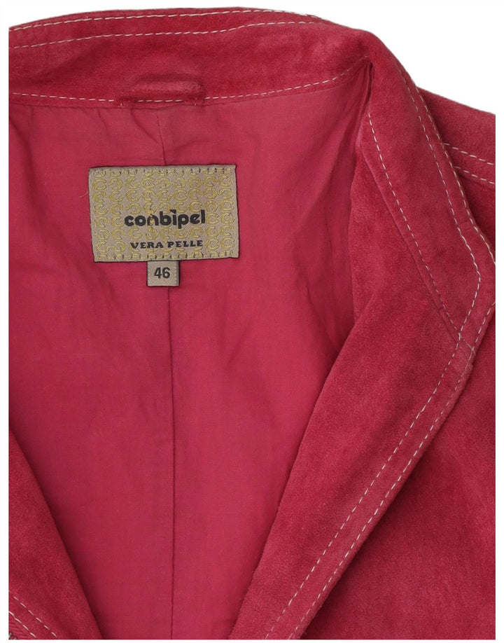 Giacca Donna Scamosciata Conbipel IT 46 Large Rosa Pelle