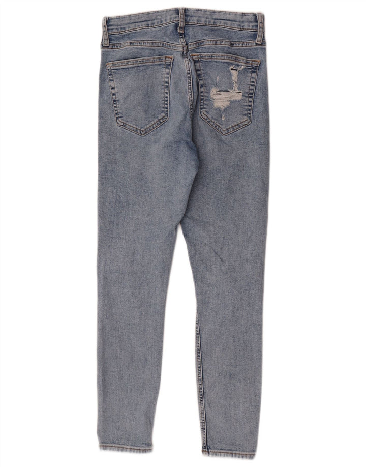 Jeans skinny effetto consumato da donna Topshop W24 L25 Blu