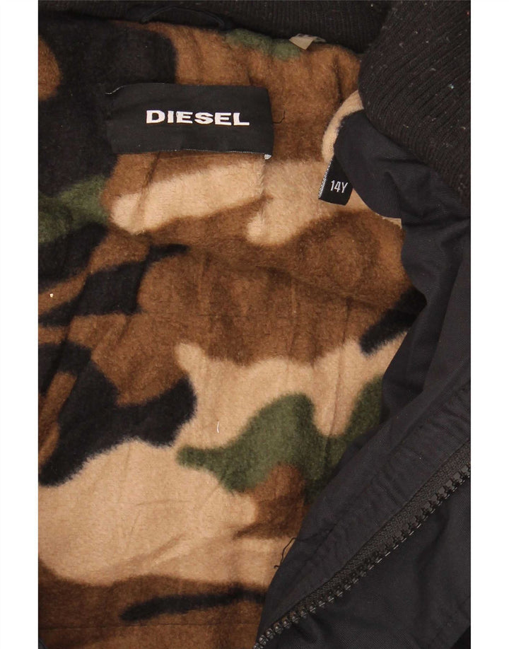 Giacca a vento da ragazzo Diesel 13-14 anni in poliestere blu navy