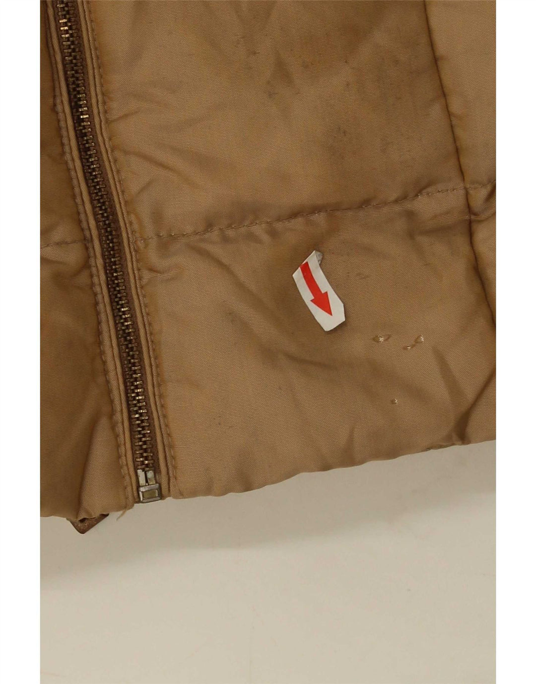 Cappotto imbottito da donna Zara UK 10 piccolo in nylon marrone