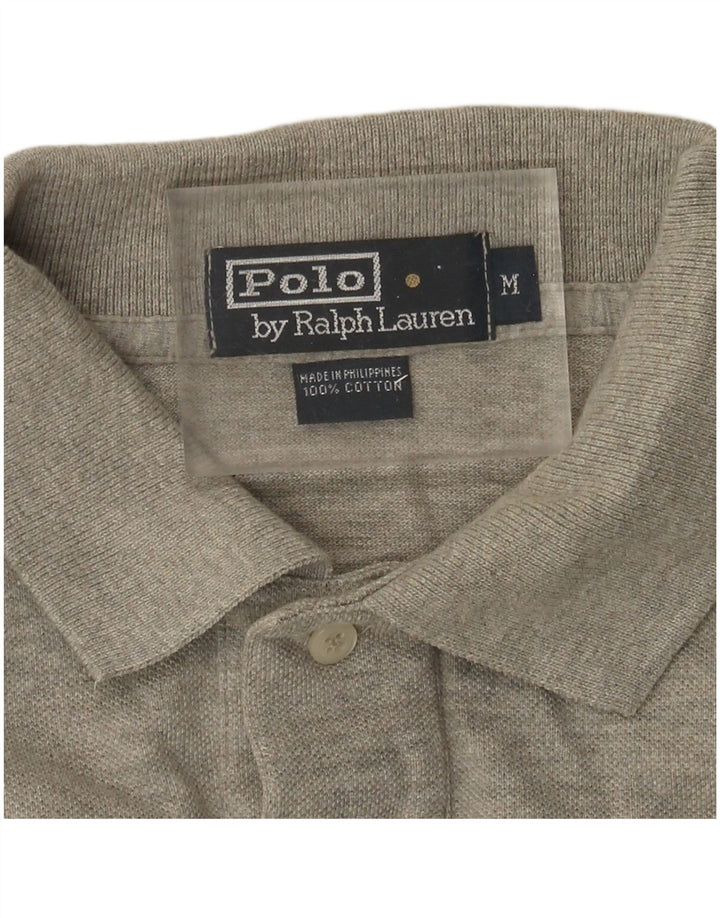 Polo Ralph Lauren da uomo in cotone grigio medio